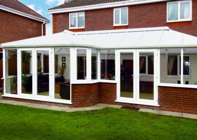 white-p-shape-upvc-conservatory